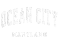 Ocean City Maryland MD Vintage Athletic Sports Design Womens Funnel Neck Pullover Hood