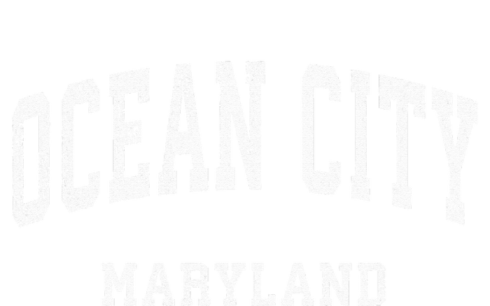 Ocean City Maryland MD Vintage Athletic Sports Design Womens Funnel Neck Pullover Hood