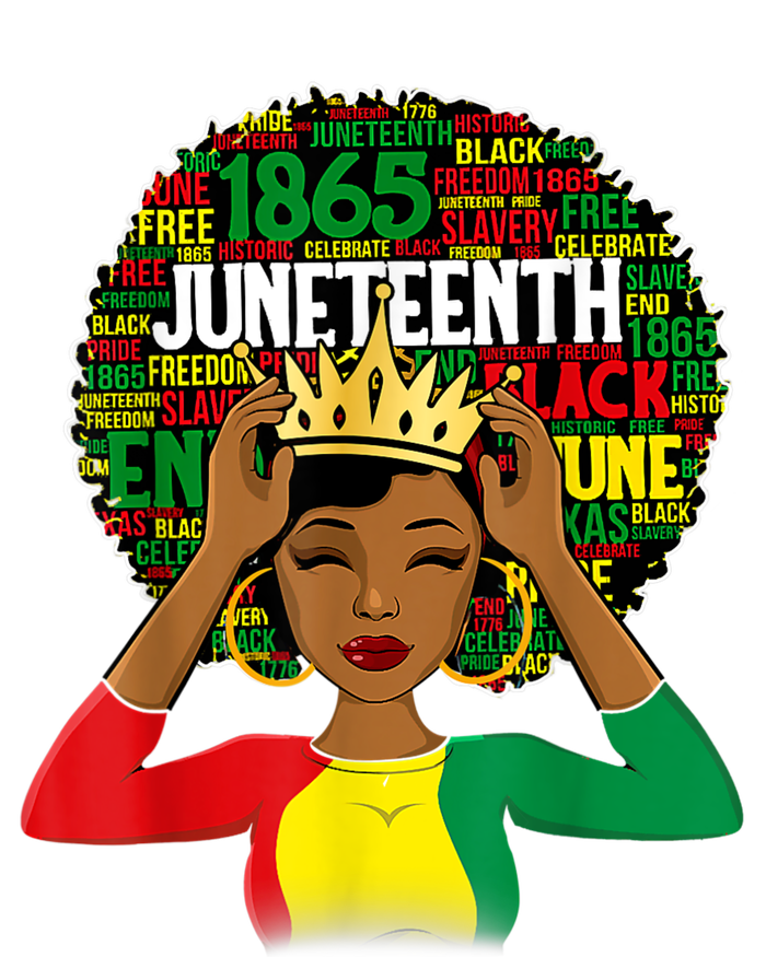 Juneteenth Women Queen African American Black Afro High Crown Mesh Back Trucker Hat