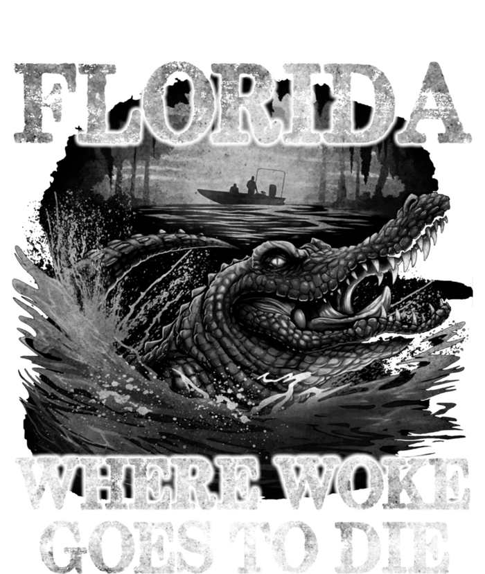 Florida Is Where Woke Goes To Die Crocodile Alligator T-Shirt