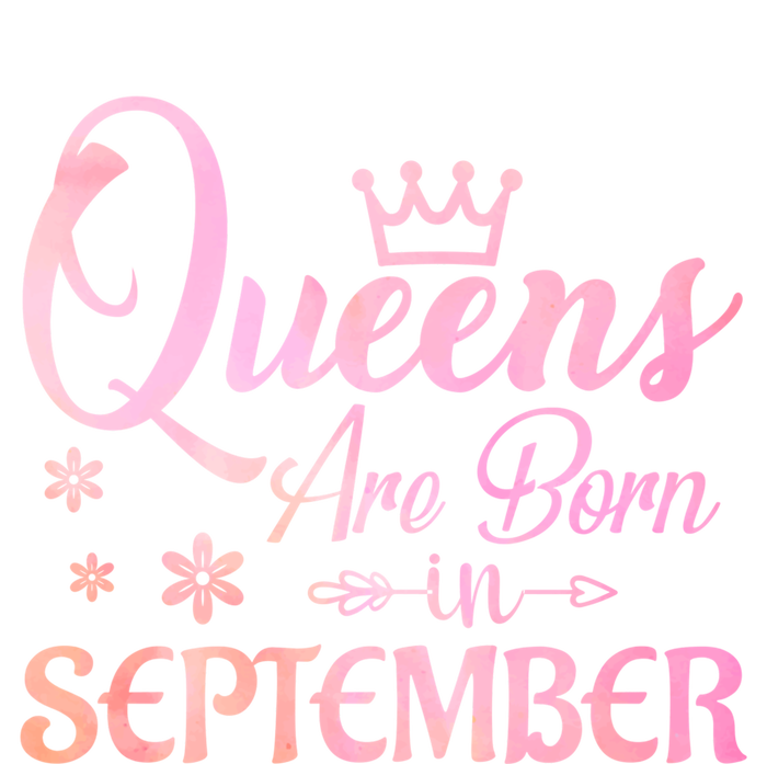 Queens Are Born In September Gift September Birthday Great Gift T-Shirt