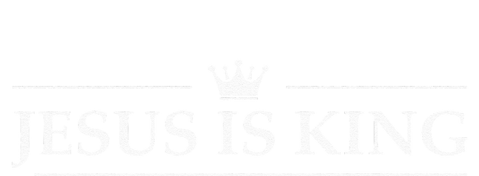 Christian Jesus Is King Design Crown T-Shirt