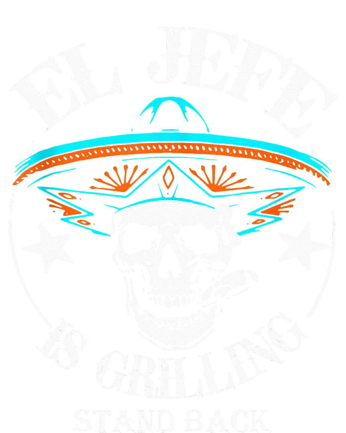 El Jefe Grilling Stand Back Funny Mexican Dad Playera T-Shirt