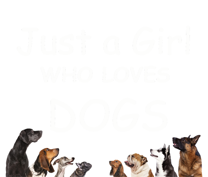 Just A Girl Who Loves Dogs Dog Lover Gift For Gift Premium Hoodie