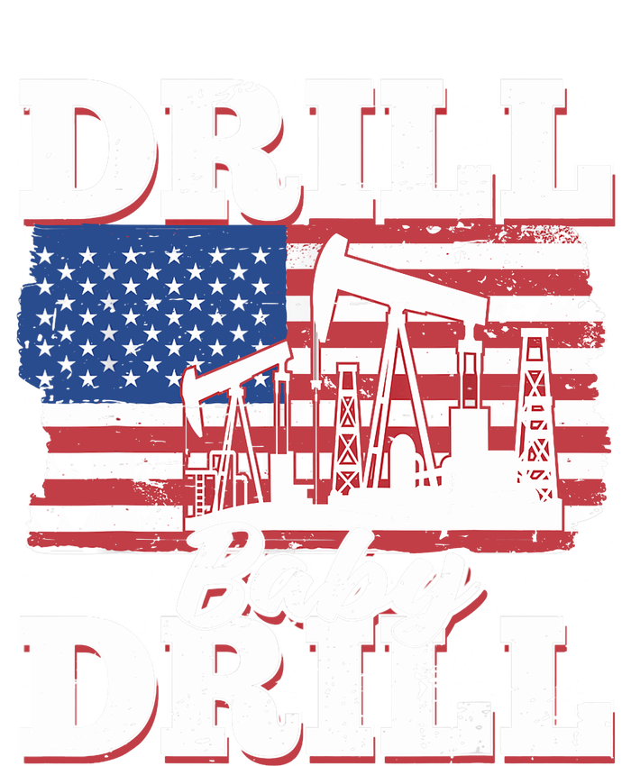 Oilfield Us Flag Drilling Oil Fracking - Drill Baby Drill Performance Long Sleeve Polo