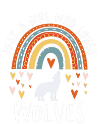 Just A Girl Who Loves Wolves Rainbow Gifts For Wolf Lover Cooling Performance Crew T-Shirt