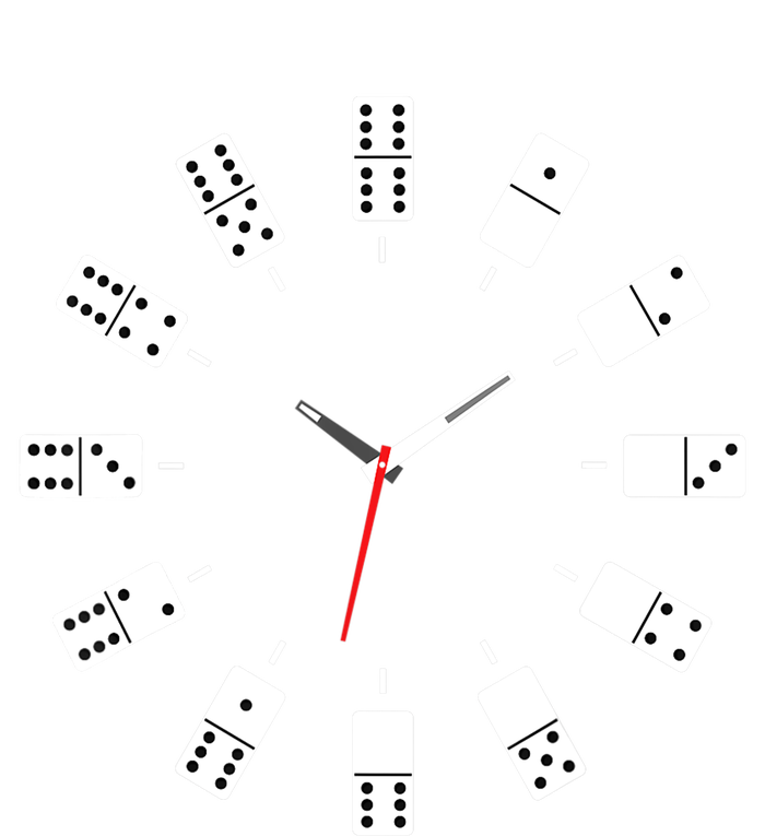 Domino Clock - Domino Player Dominoes Lover Tile Game T-Shirt