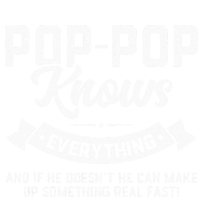 PopPop Knows Everything 60th Gift Funny Fathers Day Tall Sweatshirt