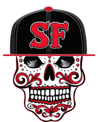 San Francisco Mexican Sugar Skull Design Bay Area Tie-Dye T-Shirt