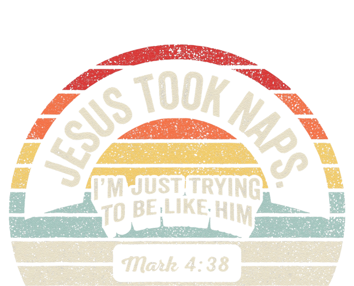 Retro Jesus Took Naps Mark 438 Christian Funny Faith Premium T-Shirt