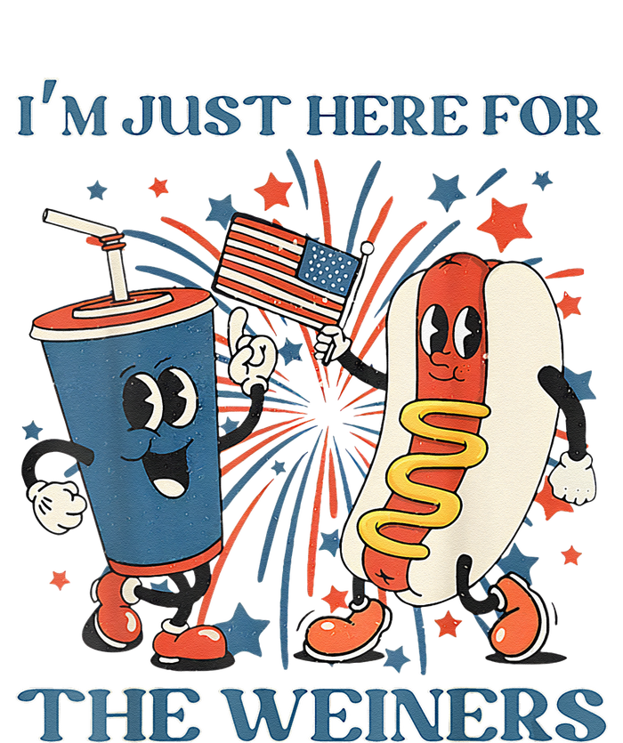 Womens Hot Dog Im Just Here For The Wieners 4Th Of July Performance Long Sleeve Polo