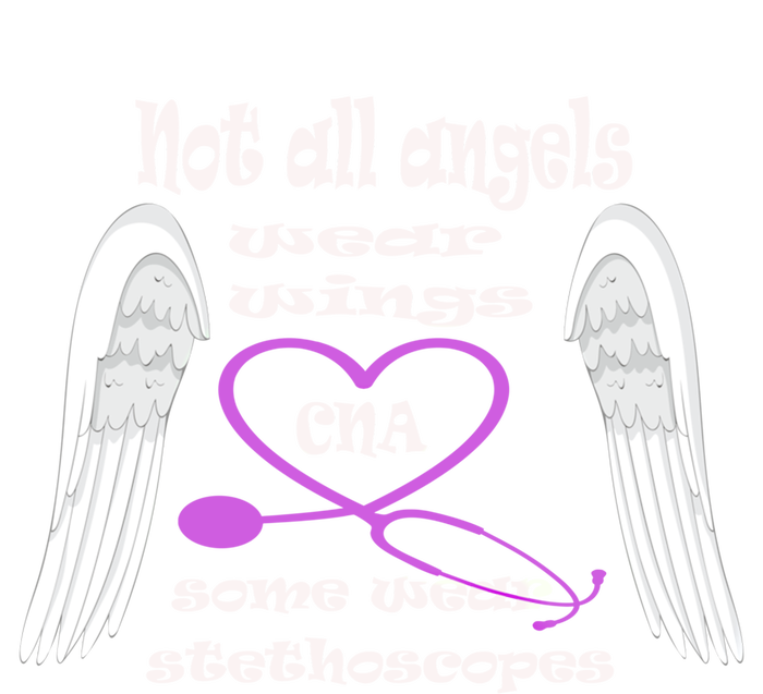 Not All Angels Wear Wings Some Wear Stethoscopes Cna Nursing Gift Button