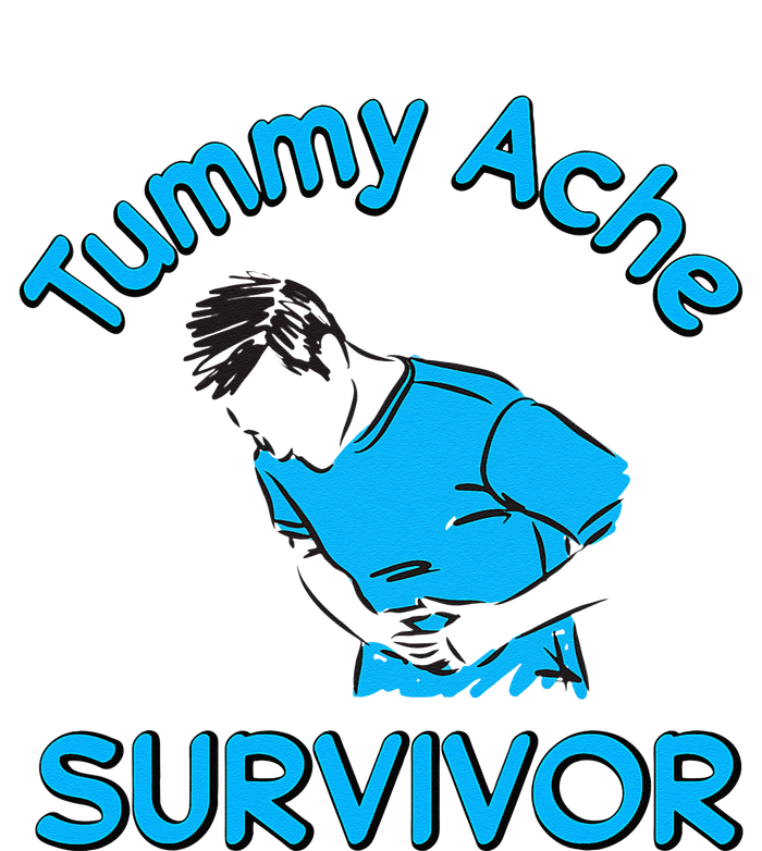 Vintage Tummy Ache Survivor Stomachache IBS Funny Men Women Women's Pullover Hoodie