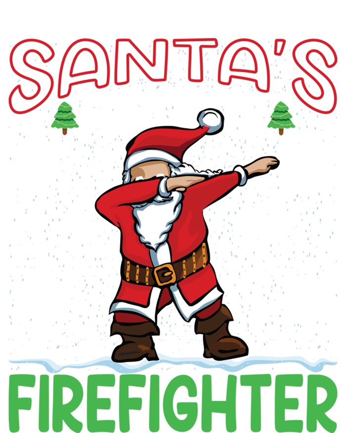 Dab Santas Favorite Firefighter Christmas Santa Dabbing Funny Gift T-Shirt