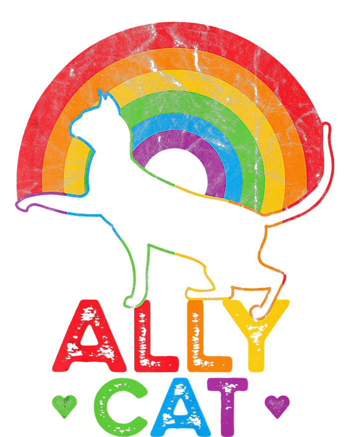 Ally Cat LGBT Pride Ally Cat With Rainbow 16 in Basic Backpack