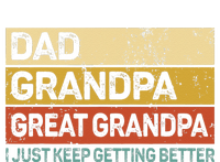 Fathers Day Gift From Grandkids Dad Grandpa Great Grandpa V-Neck T-Shirt