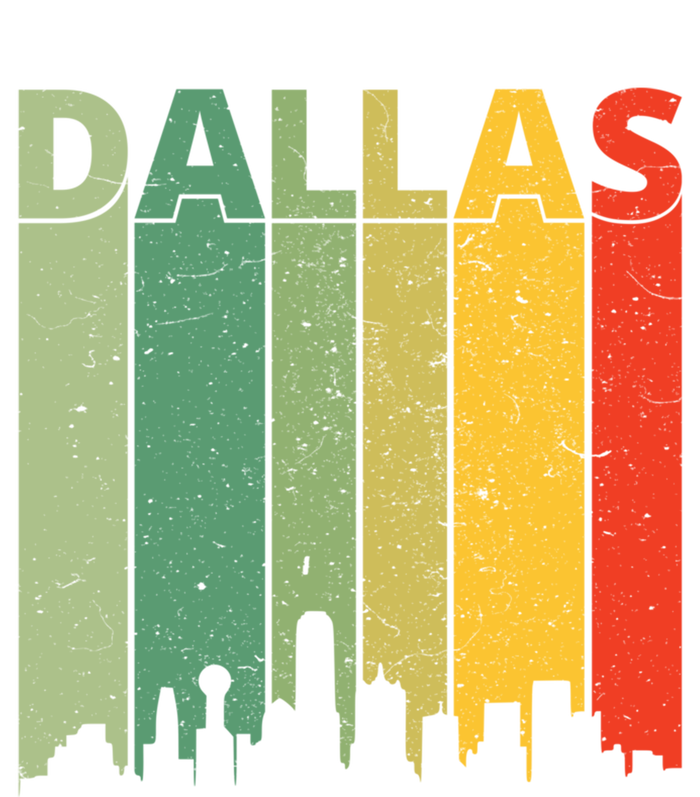 Dallas Cool Gift 80s Vintage Retro Dallas Texas Skyline Gift Tall T-Shirt