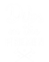 Dibs On The Fire Funny Fire Firefighter Graphic Gift Stripe Pom Pom Beanie