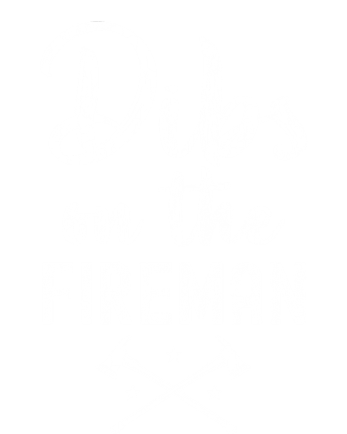 Dibs On The Fire Funny Fire Firefighter Graphic Gift Stripe Pom Pom Beanie