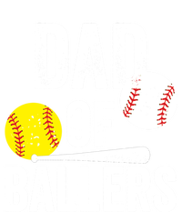 Dad Of Ballers Funny Dad Of Baseball And Softball Player Funny Gift Hoodie