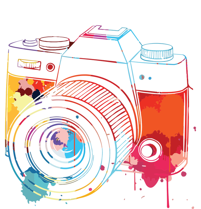 Photography Watercolor Camera Photographer Photo Tee T-Shirt