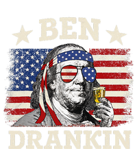 Ben Drankin Benjamin Franklin 4th Of July Funny Drinking T-Shirt