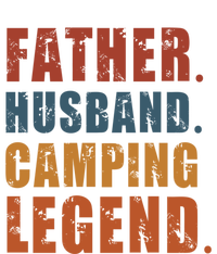 Father Husband Camping Legend Vintage Camper Fathers Day Gift T-Shirt