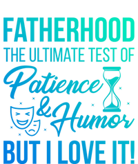 Fatherhood With Patience Humor And Love Fathers Day Gift Ladies Essential Flowy Tank