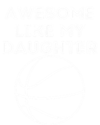 Fathers Day Awesome Like My Daughter Basketball Gift Striped Beanie with Solid Band