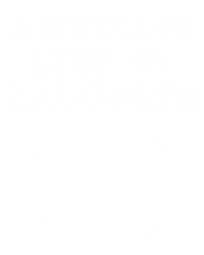 Fathers Day Awesome Like My Daughter Basketball Gift Striped Beanie with Solid Band