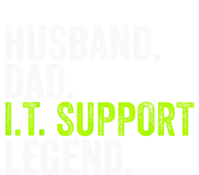 Husband Dad I.T. Support Legend Network Admin Funny Office Stripe Pom Pom Beanie