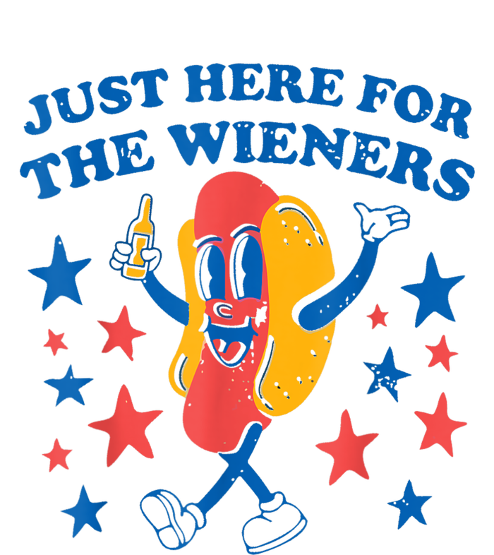 Hot Dog Im Just Here For The Wieners 4Th Of July T-Shirt