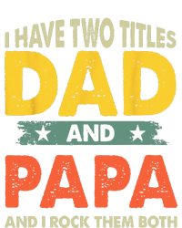 Grandpa Fathers Day I Have Two Titles Dad And Papa Button