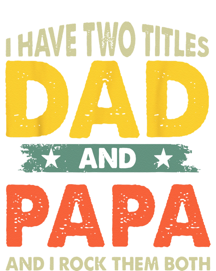 Grandpa Fathers Day I Have Two Titles Dad And Papa Button