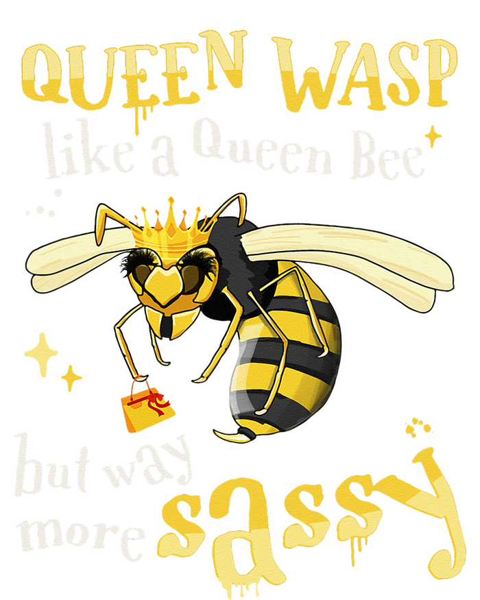 Sassy Fun Queen Wasp Like A Queen Bee But Way More Sassy Stripe Pom Pom Beanie