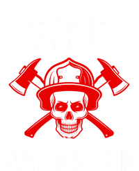 Firefighter Gift Funny Fire Gangster Skull Fire Gift Women's V-Neck T-Shirt