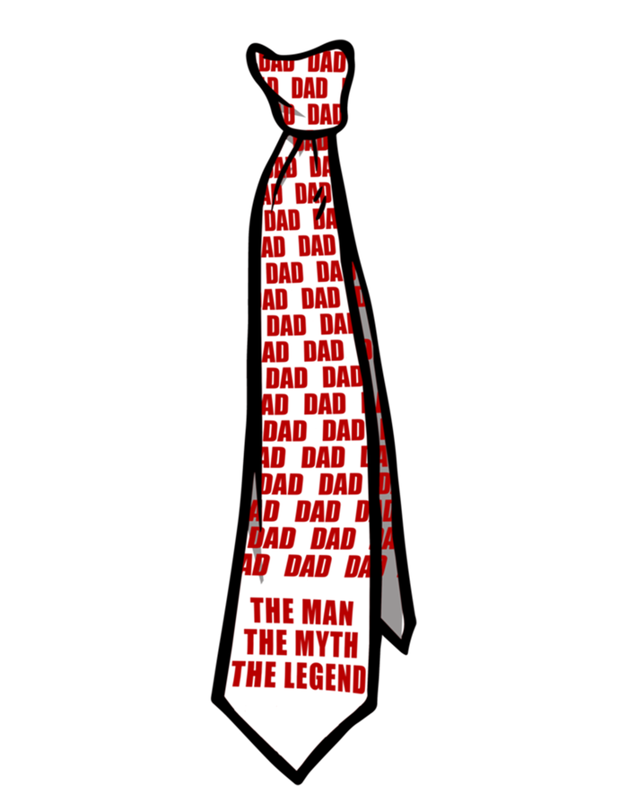 Funny Tie Graphic Dad The The Myth The Legend Fathers Gift Tall Hoodie