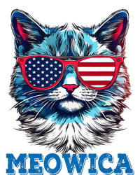 Patriotic Cat Sunglasses American Flag 4th of July Meowica Zip Tote Bag