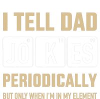 Funny dad jokes periodically in element for father's day PosiCharge RacerMesh Polo