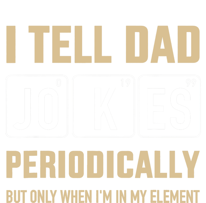 Funny dad jokes periodically in element for father's day PosiCharge RacerMesh Polo