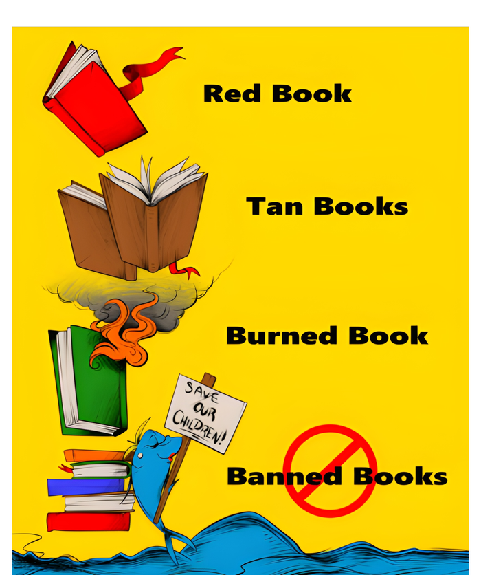 Red Book Tan Books Burned Banned Books Toddler Sweatshirt