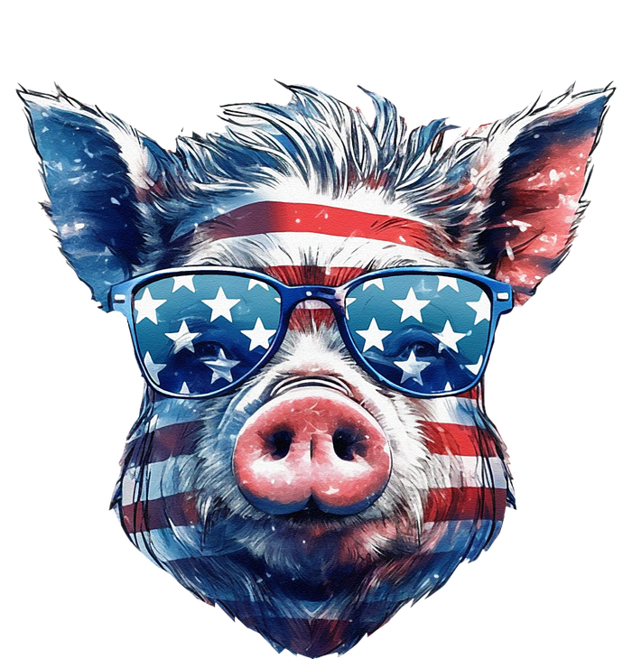 American Flag Pig Vintage Farm Animal Patriotic Farmer Pig Kids Hoodie