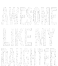 awesome like my daughter funny dad birthday father's day Women's Long Sleeve Flannel Pajama Set 