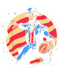 Abraham Lincoln USA Fourth 4th of July Funny Basketball Softstyle Adult Sport Polo