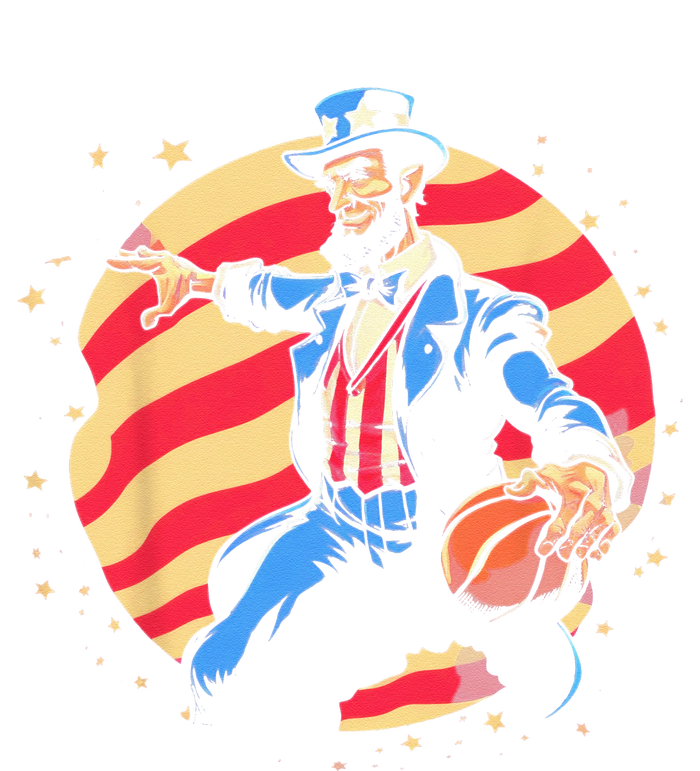 Abraham Lincoln USA Fourth 4th of July Funny Basketball Softstyle Adult Sport Polo