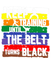 Karate Gifts Keep Training Until The Belt Turns Black Girl Hoodie