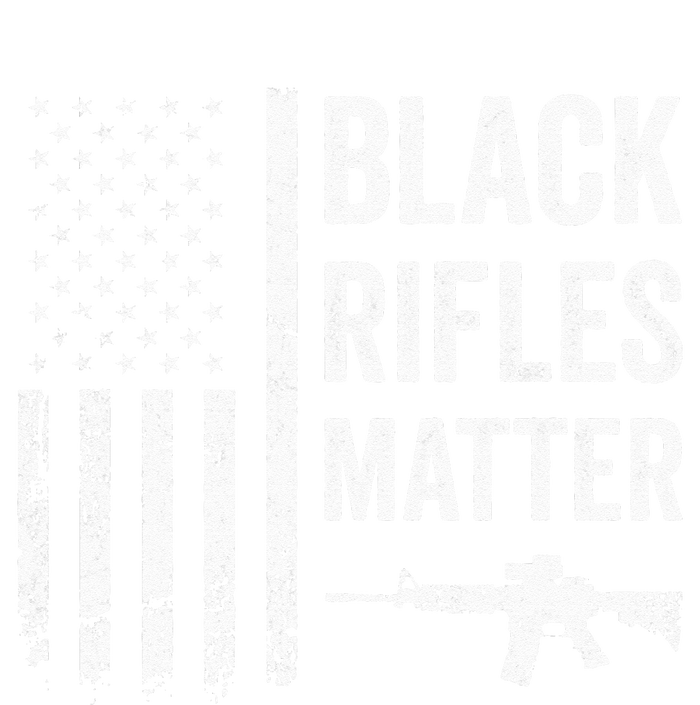 Black Rifles Matter Funny Pro Gun Rights American Flag T-Shirt