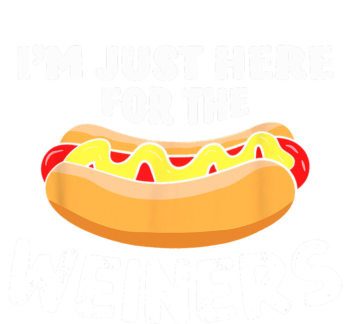 Funny Hot Dog Im Just Here For The Wieners 4th Of July Trending Design T-Shirt