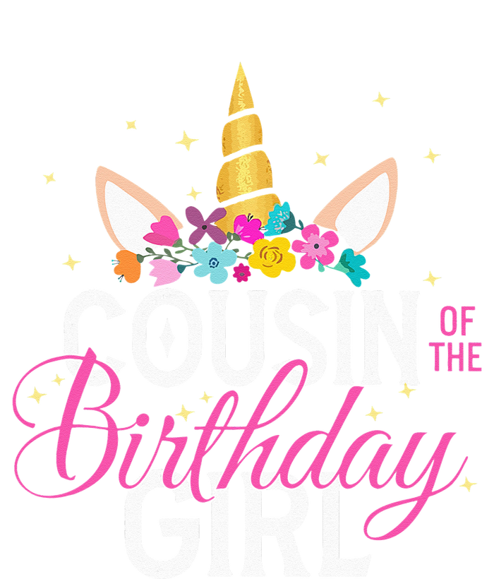 Cousin Of The Birthday Girl Father Gift Unicorn Birthday Ladies Essential Flowy Tank