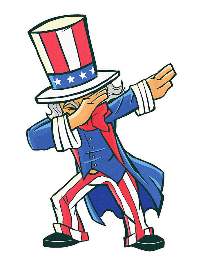 Funny Dancing Dabbing Uncle Sam 4th of July T-Shirt